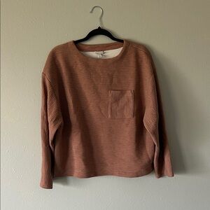 a new day pinkish brown Crew Neck Sweater